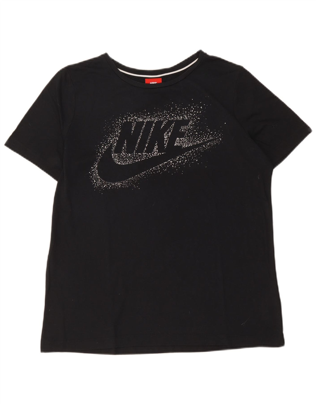 Tricou grafic Nike pentru femei Top UK 14 Medium Black Poliester