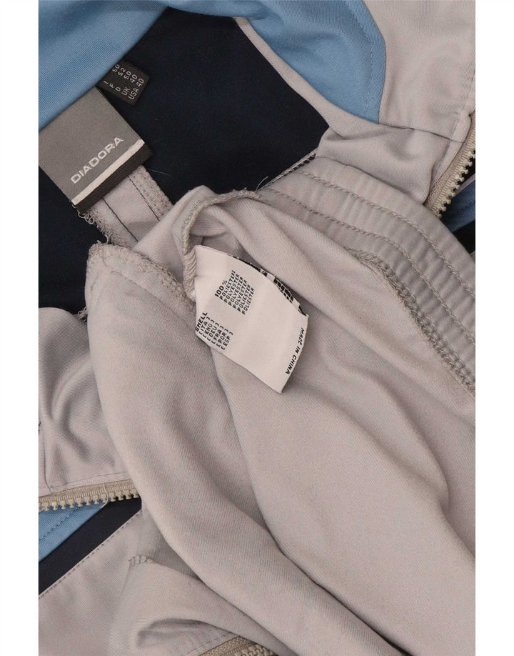 Jachetă de trening pentru bărbați Diadora UK 40 Gri mediu Poliester color bloc