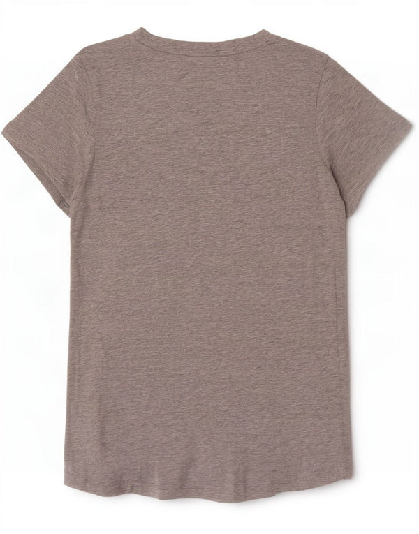 Tricou cu grafic Puma pentru femei Top UK 14 mare, gri bumbac cu pete