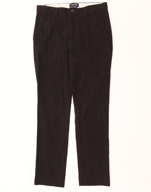 Pantaloni chino drepți pentru bărbați Chaps, personalizat, L31 L32, bumbac negru