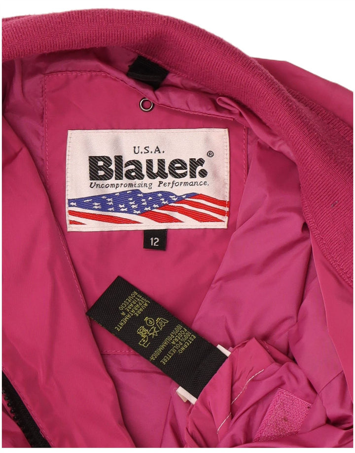 Blauer Fete Bomber Jacket 11-12 Ani Roz Poliester