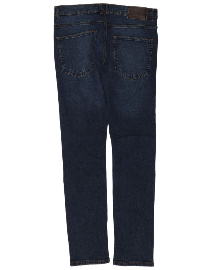Blugi slim pentru bărbați French Connection L36 L32 Bumbac bleumarin