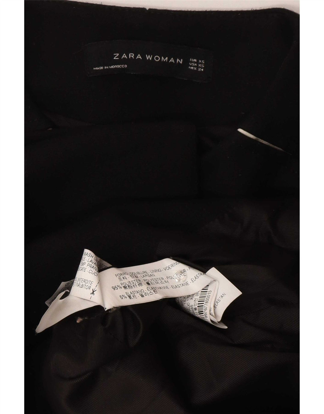 Pardesiu pentru femei Zara UK 6 XS poliester negru