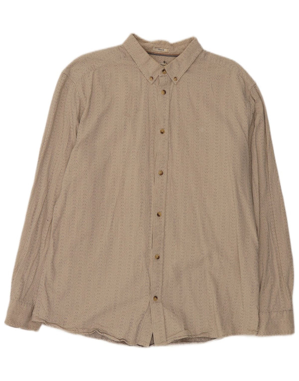 Cămașă Wrangler pentru bărbați, 2XL, bumbac cu pete, bej