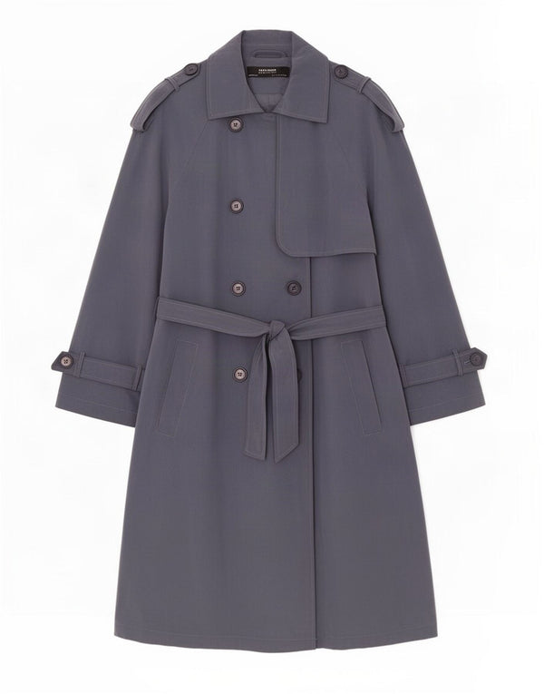 Trench supradimensionat pentru femei Zara UK 10 Mic Gri