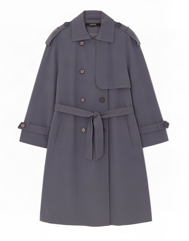 Trench supradimensionat pentru femei Zara UK 10 Mic Gri