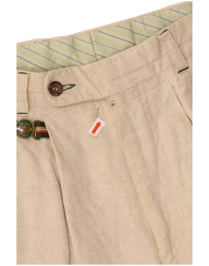 Pantaloni de costum pentru bărbați VINTAGE IT 46 Small L32 L31 Bej in