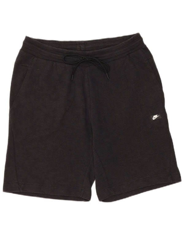 Pantaloni scurți sport Nike pentru bărbați, mari W34 L9, bumbac negru cu pete