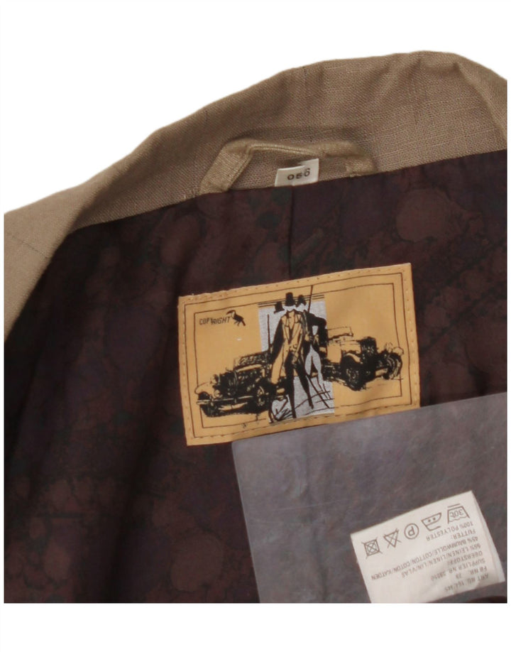 Jachetă pentru bărbați VINTAGE cu două piepturi EU 56 3XL in maro