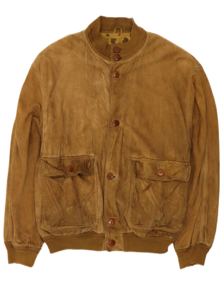 Jachetă Bomber din piele intoarsa pentru barbati Scout UK 40 Large Beige