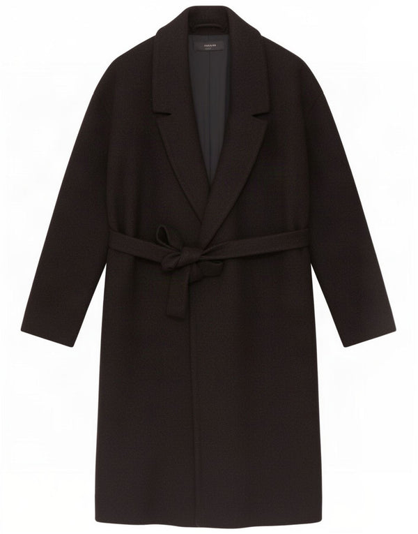 Cos Womens Overcoat EU 34 XS Black Wool