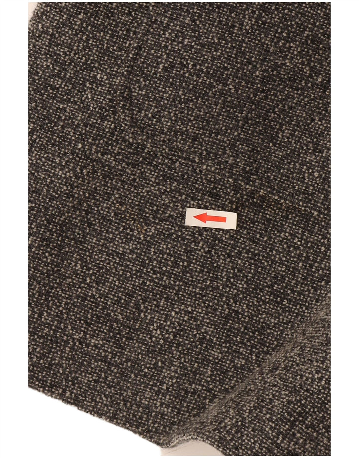 Jachetă vintage cu 2 nasturi pentru femei UK 20 2XL Gri Colorblock
