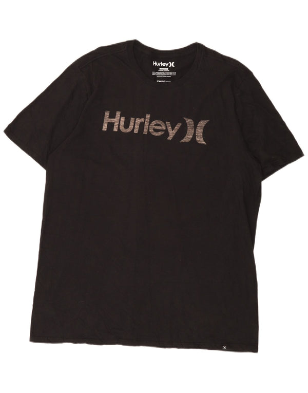 Tricou grafic pentru bărbați Hurley Top XL bumbac negru