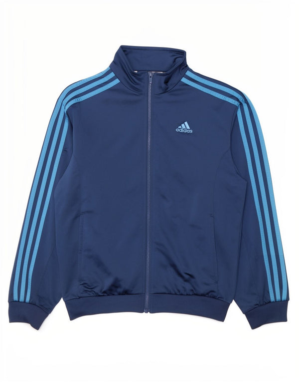Jachetă de trening pentru băieți Adidas 13-14 ani, bleumarin, poliester, sport