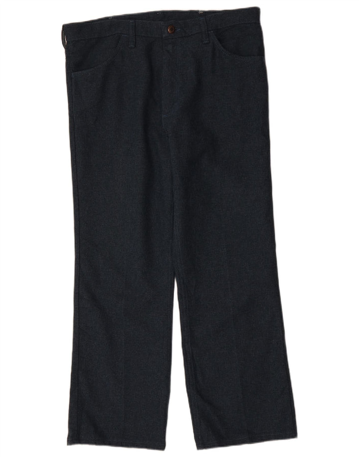 Pantaloni casual drepti pentru bărbați WRANGLER L36 L29 Poliester bleumarin