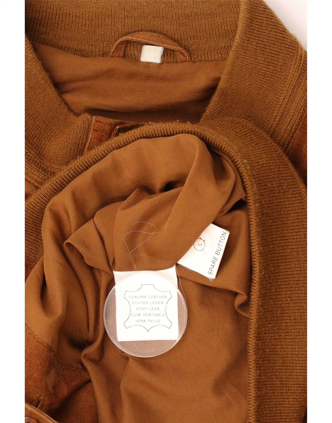 Bomber vintage pentru bărbați din piele intoarsa UK 40 mare, maro, din piele