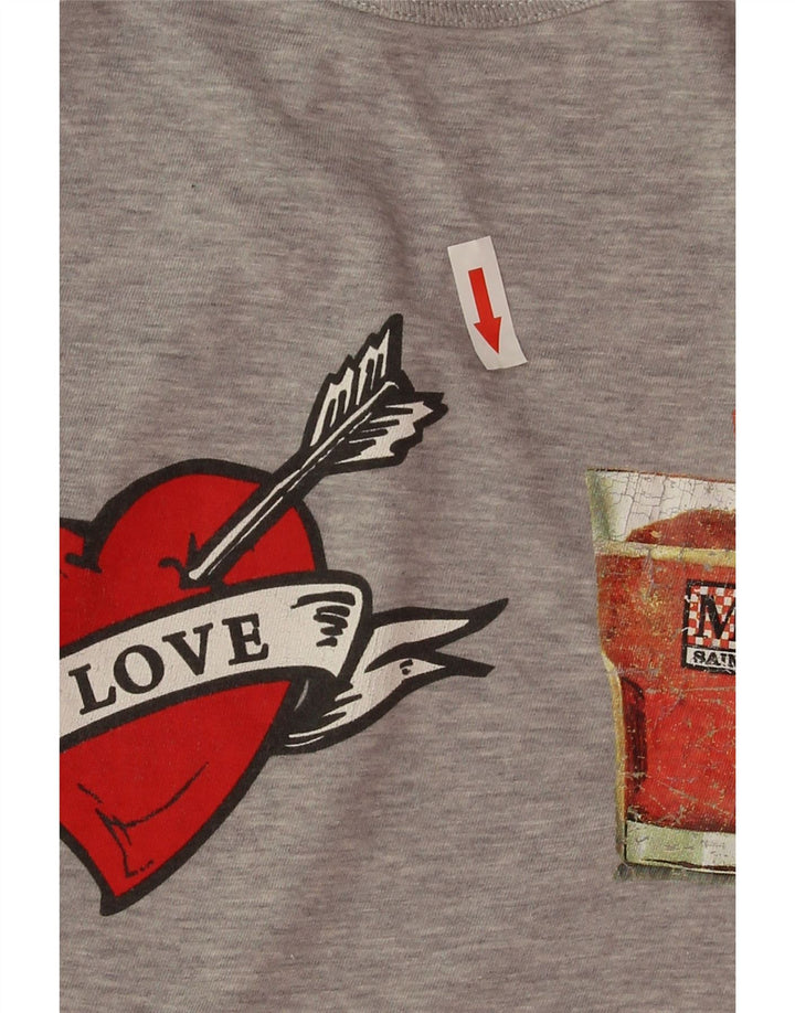 Tricou grafic pentru bărbați MC2 SAINT BARTH Top mic bumbac gri