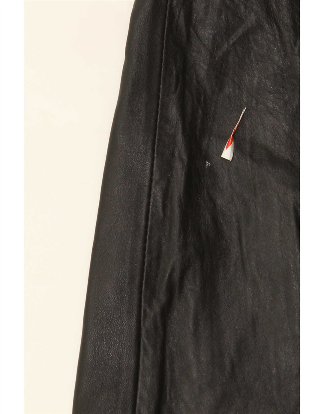 Fusta din piele vintage pentru femei W28 Medium Black