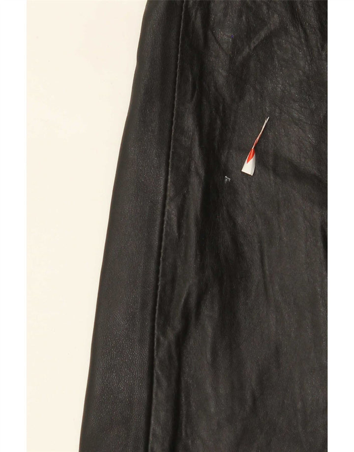 Fusta din piele vintage pentru femei W28 Medium Black