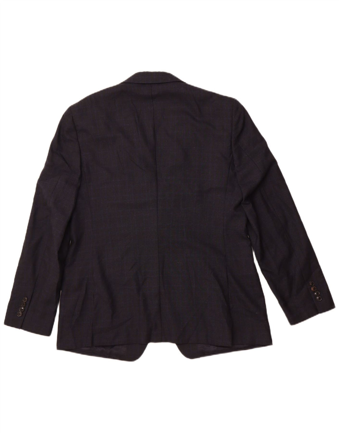 Jachetă pentru bărbați Reiss cu 1 nasture UK 42 XL Lână cu carouri bleumarin