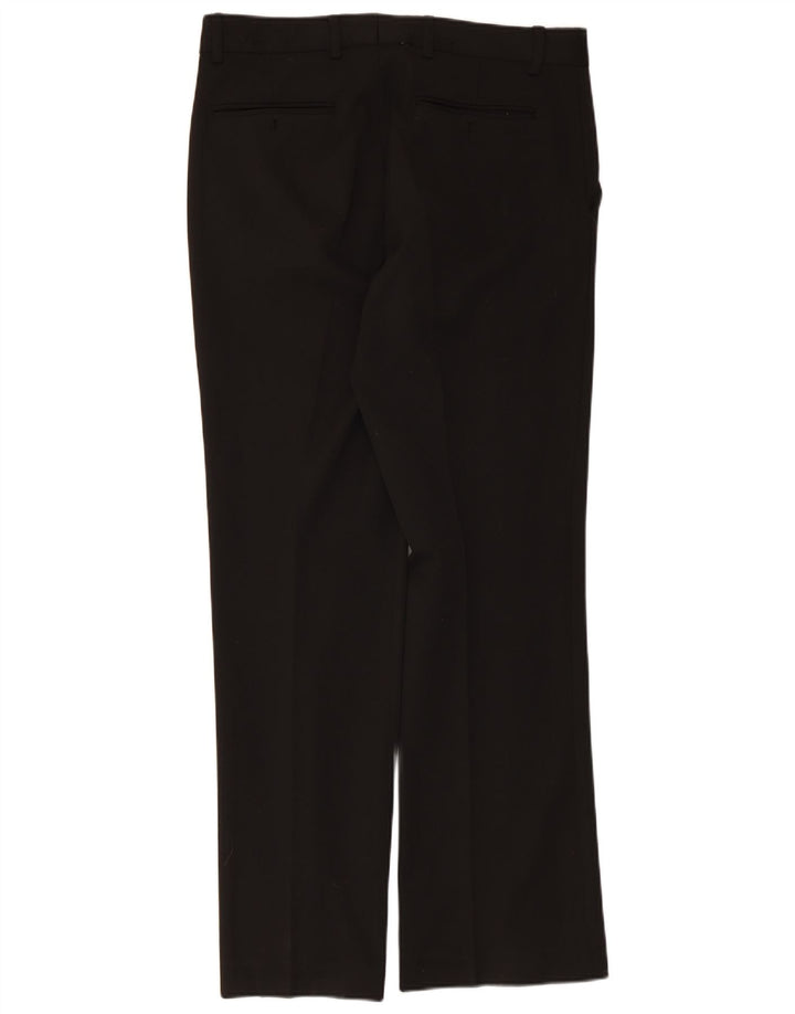 Pantaloni de costum drept bărbați Marlboro Classics EU 48 Medium L34 L31 Negru