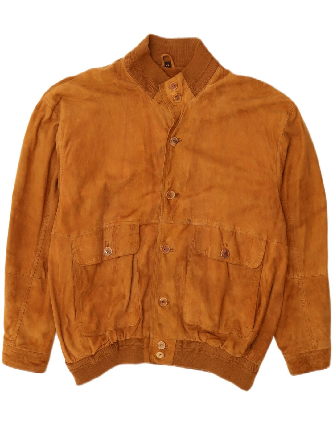 Jachetă vintage pentru bărbați din piele intoarsa UK 42 XL din piele maro