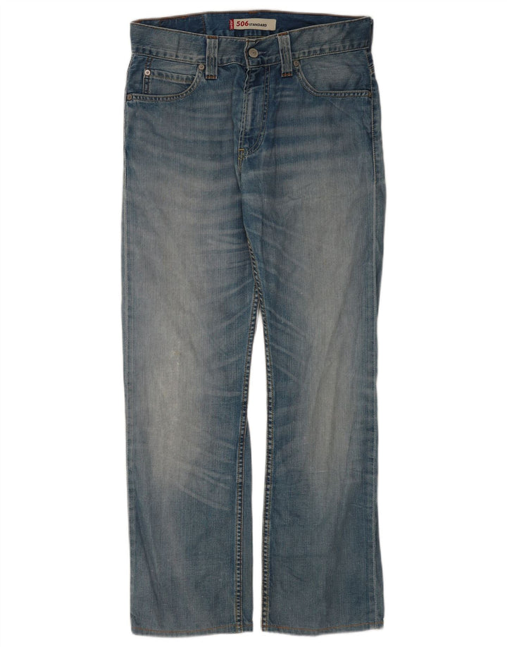 Blugi drepti pentru bărbați Levi's 506 W31 L30 Bumbac albastru
