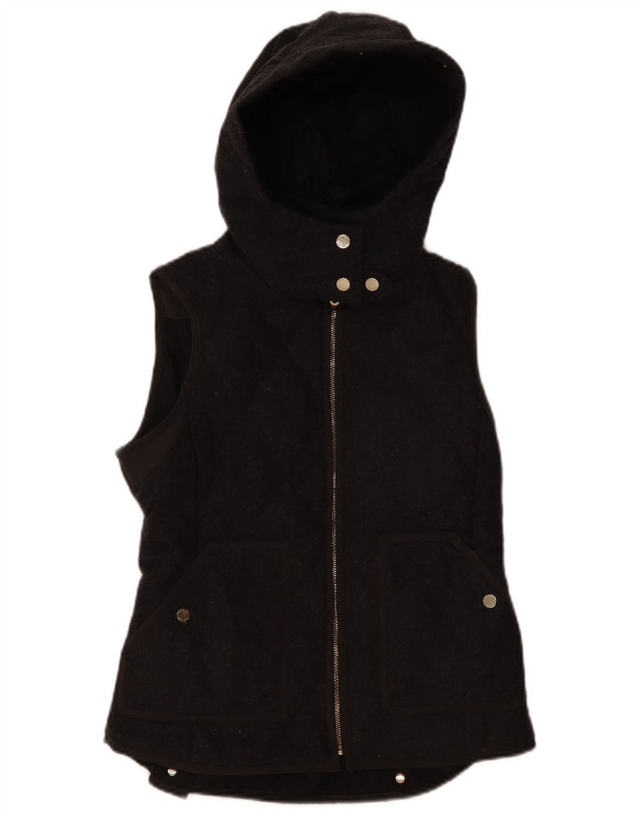 Massimo Dutti Gilet matlasat cu glugă pentru femei UK 12 Medium Gri Poliester