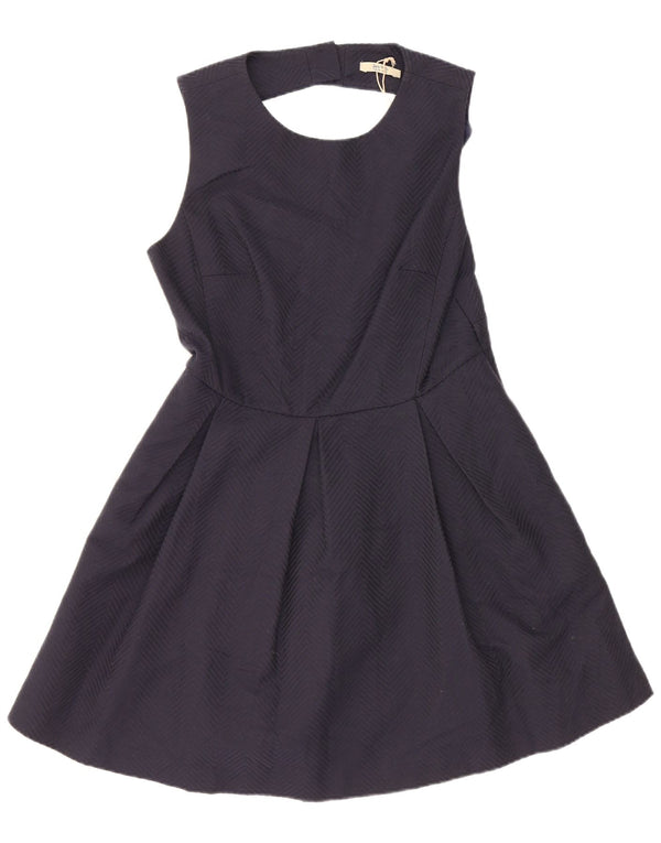 Rochie fără mâneci pentru femei Jack Wills UK 14 Chevron mare, albastru bleumarin