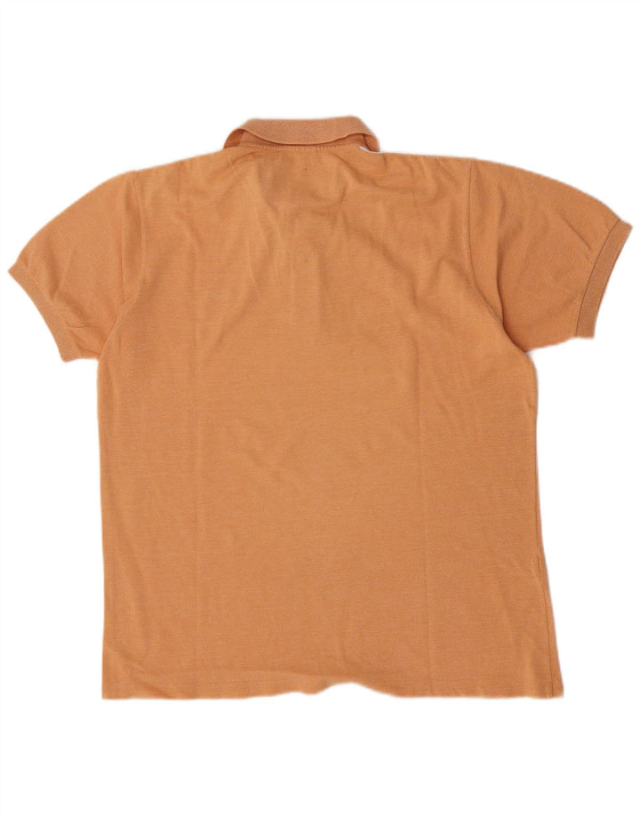 Tricou polo Lacoste pentru bărbați, mărimea 4, bumbac color bloc de culoare portocaliu mediu
