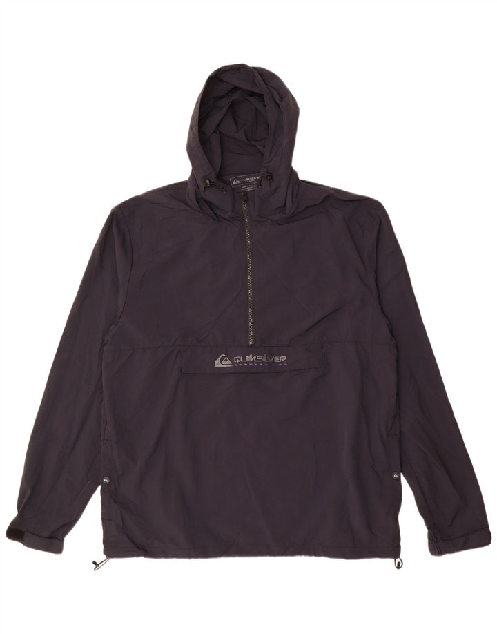 Jachetă de ploaie cu pulover grafic Quiksilver pentru bărbați UK 42 XL Nylon negru