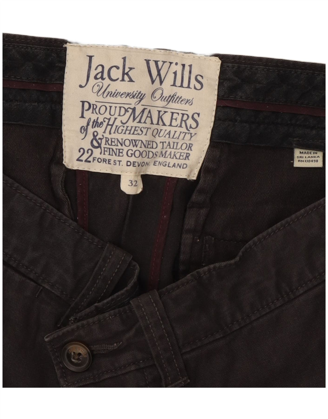 Pantaloni scurți chino pentru bărbați JACK WILLS W32 Gri mediu