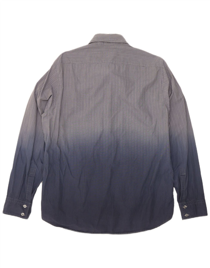 Cămașă pentru bărbați Hugo Boss, mare, albastru Tie Dye Bumbac