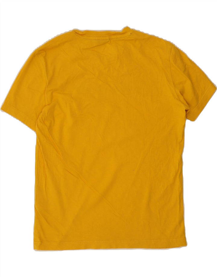 CHAMPION Mens Graphic T-Shirt Top Small Yellow Cotton Vintage Champion and Second-Hand Champion from Messina Hembry 