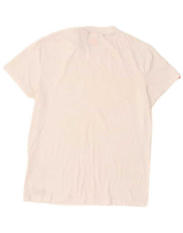 Tricou Superdry pentru bărbați Top Medium White Bumbac