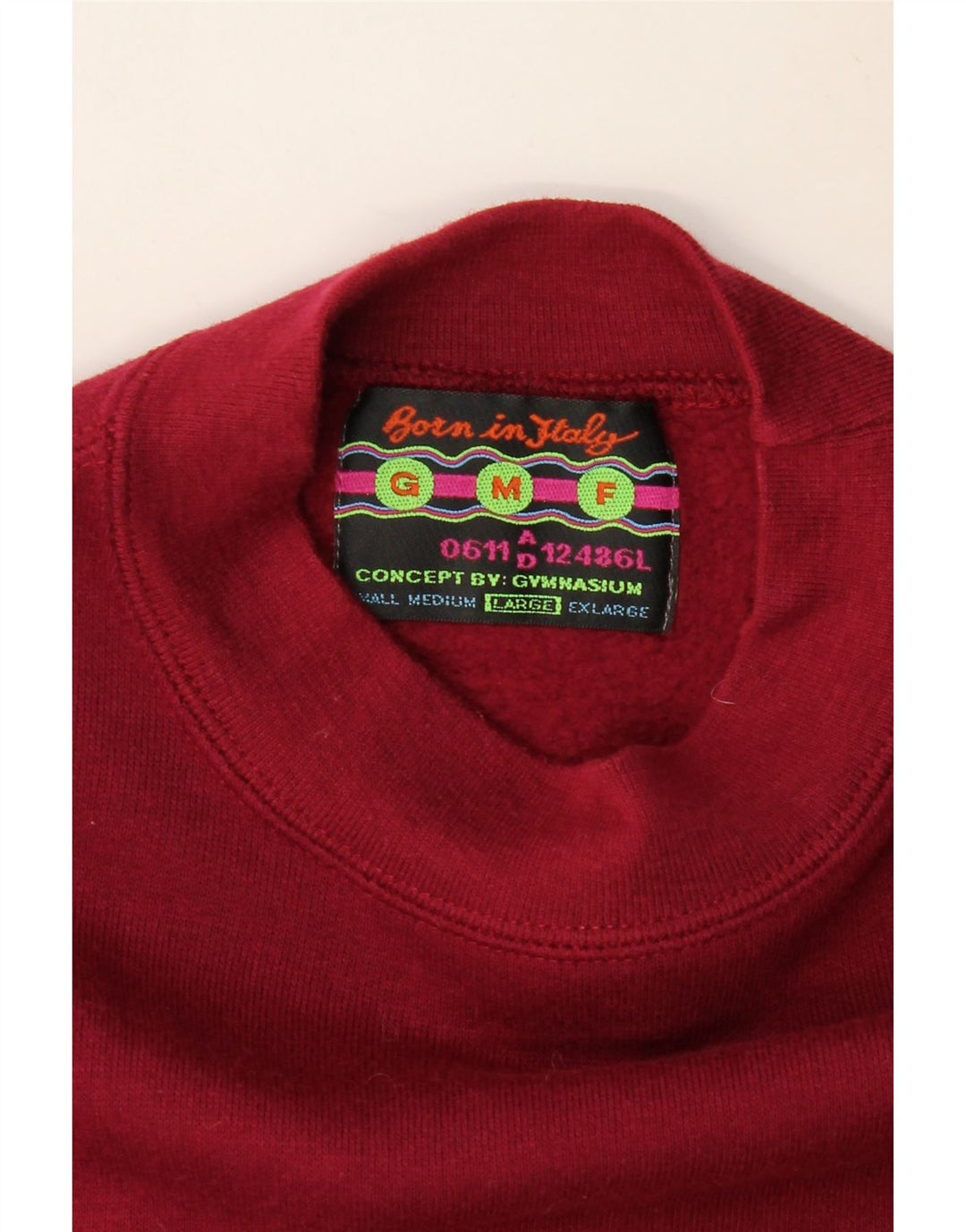 GYMNASIUM Hanorac grafic pentru bărbați Pulover mare Bordeaux