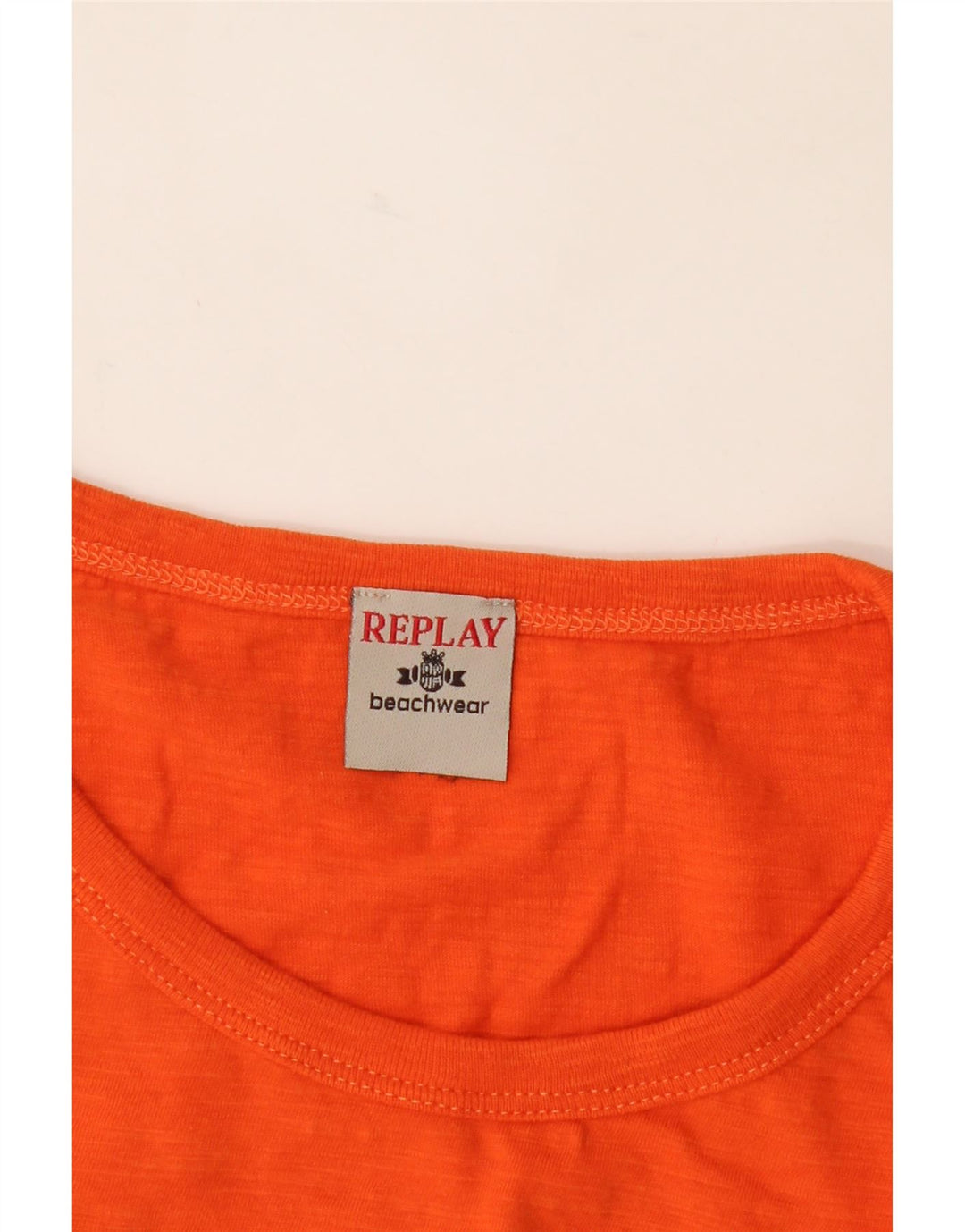 REPLAY Mens Graphic T-Shirt Top Small Orange Vintage Replay and Second-Hand Replay from Messina Hembry 
