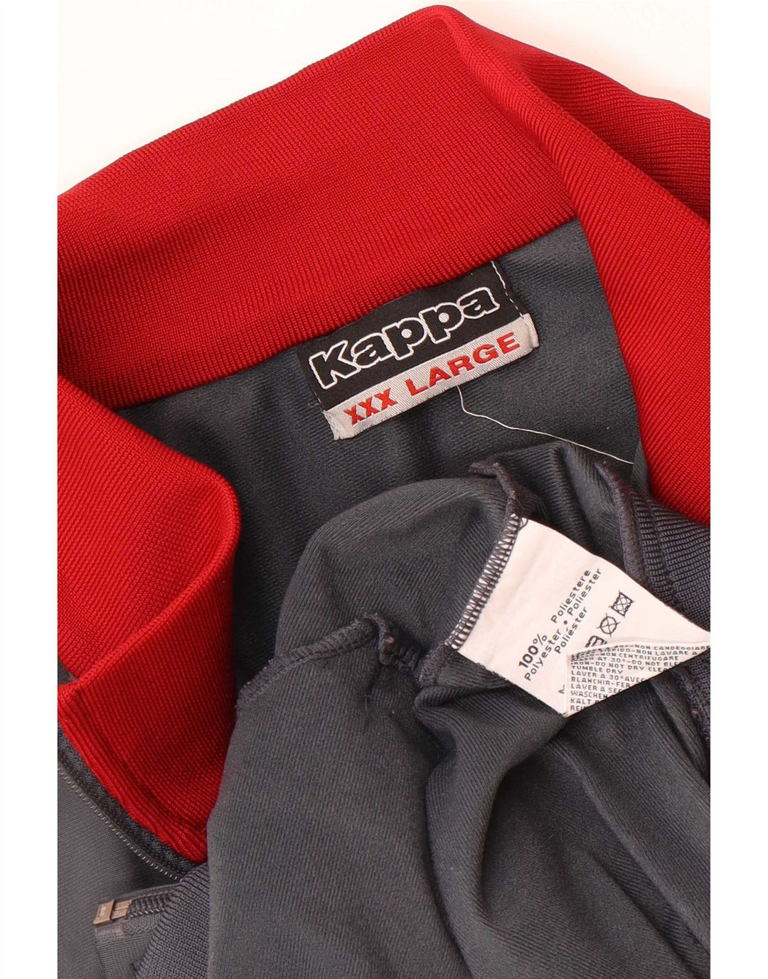 Jachetă de trening pentru bărbați Kappa, 3XL, gri, poliester color bloc