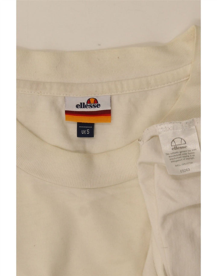 Tricou grafic pentru bărbați Ellesse Top mic din bumbac alb