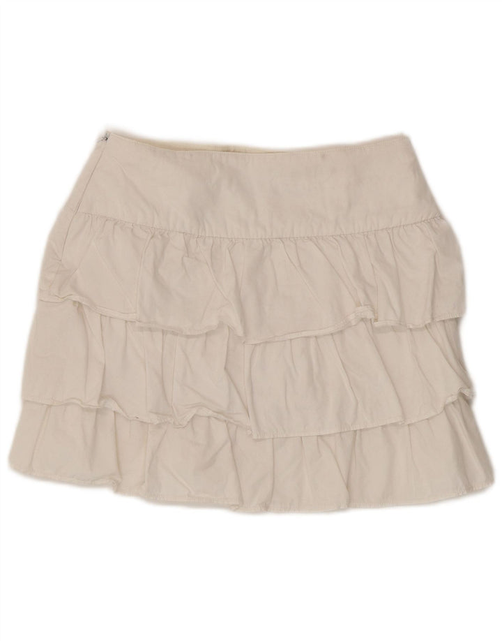 Fusta cu etaje pentru femei Zara XS W24 Alb