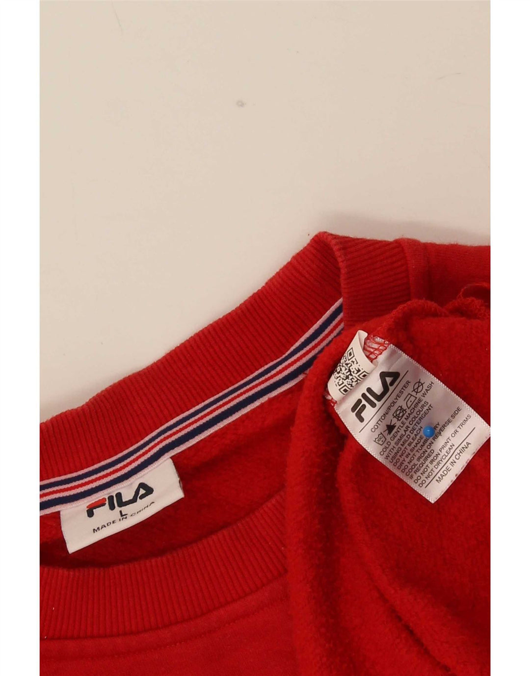 Pulover Fila Bărbați Pulover Mare Bumbac Roșu