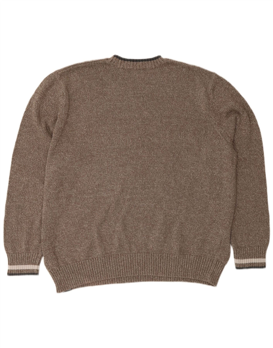 Pulover pentru bărbați cu gât crew Eddie Bauer, bumbac maro 2XL