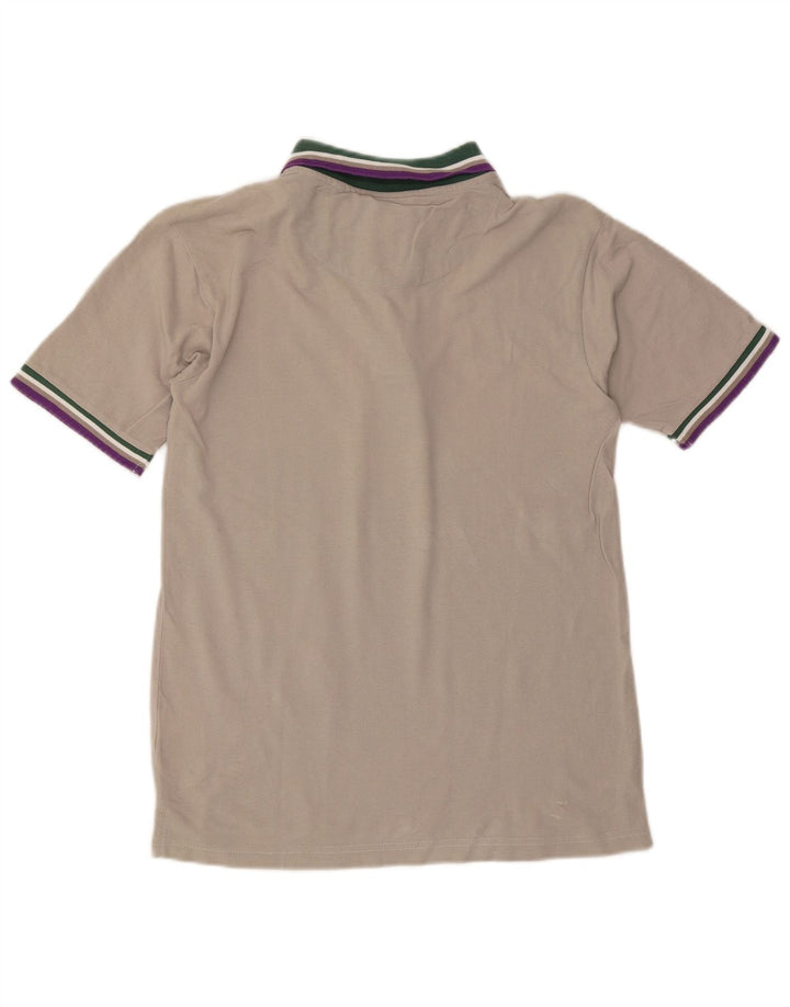 Tricou polo pentru bărbați Lotto, bumbac gri mediu