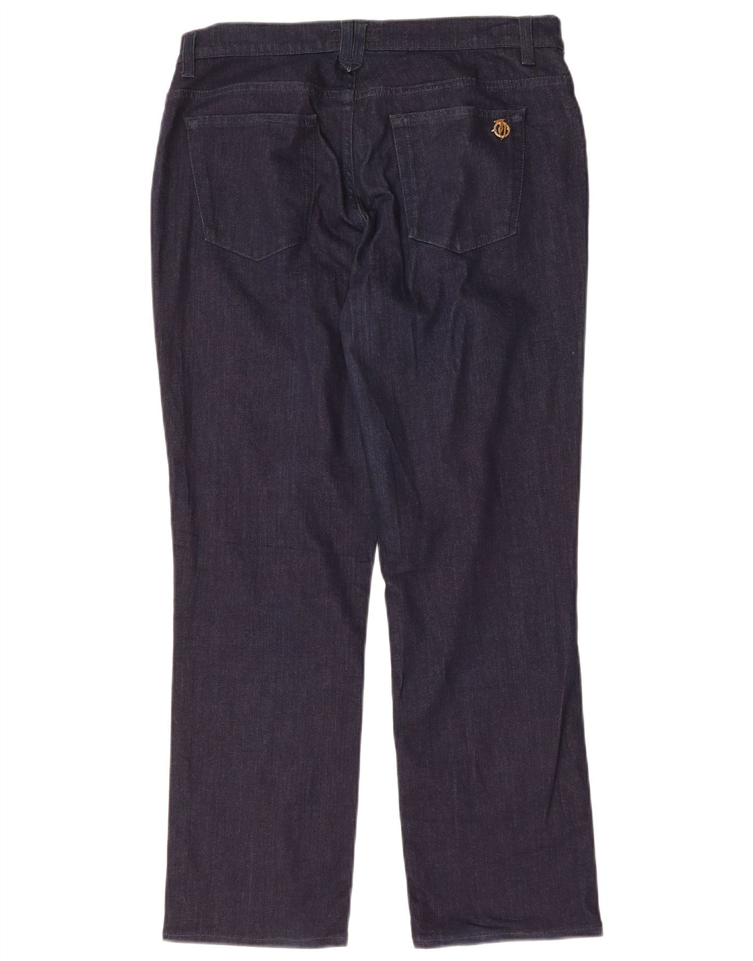 Blugi drepti pentru femei Trussardi IT 48 XL W34 L28 bleumarin Poliester