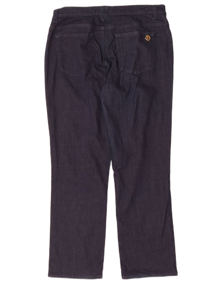 Blugi drepti pentru femei Trussardi IT 48 XL W34 L28 bleumarin Poliester