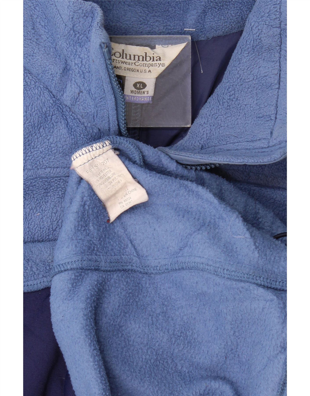Jachetă fleece supradimensionată Columbia pentru femei UK 18 XL poliester albastru