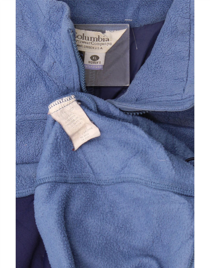 Jachetă fleece supradimensionată Columbia pentru femei UK 18 XL poliester albastru