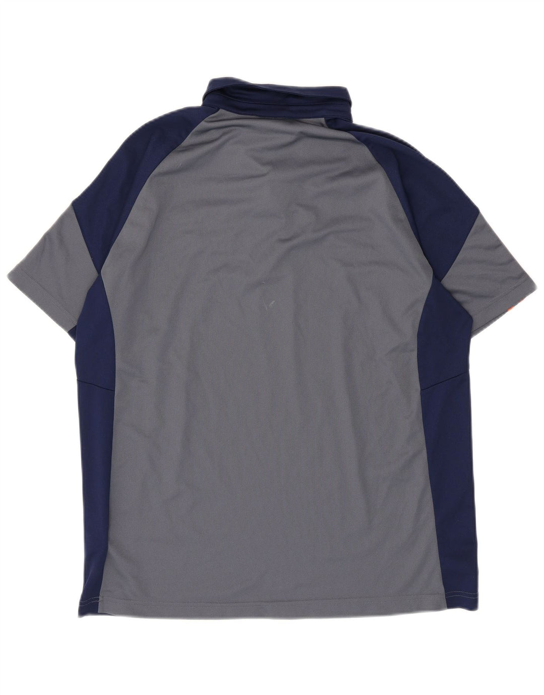 ADIDAS Mens Climalite Polo Shirt XL Blue Colourblock Polyester