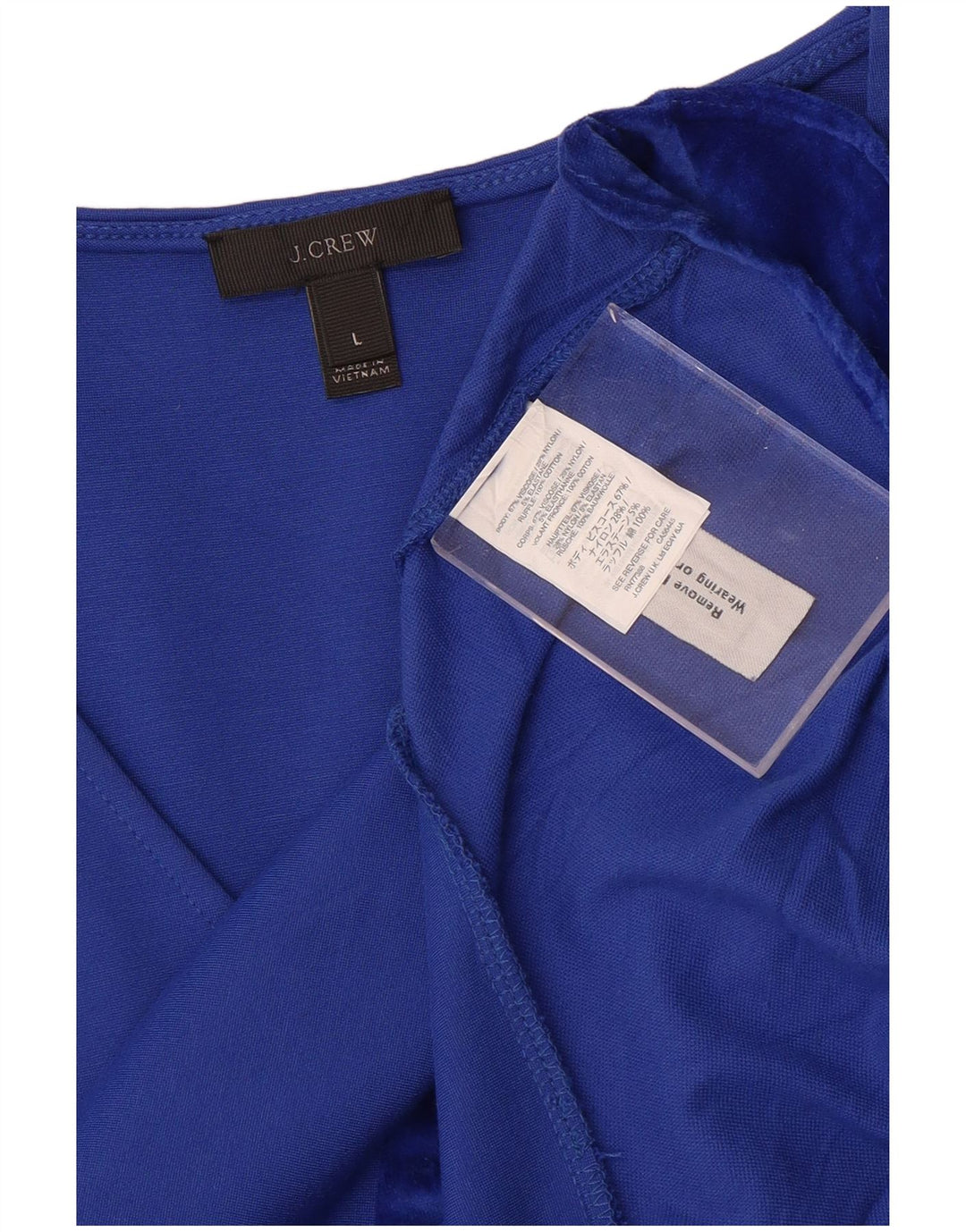 Bluză fără mâneci pentru femei J. CREW Marea Britanie 14 Viscoză mare albastră