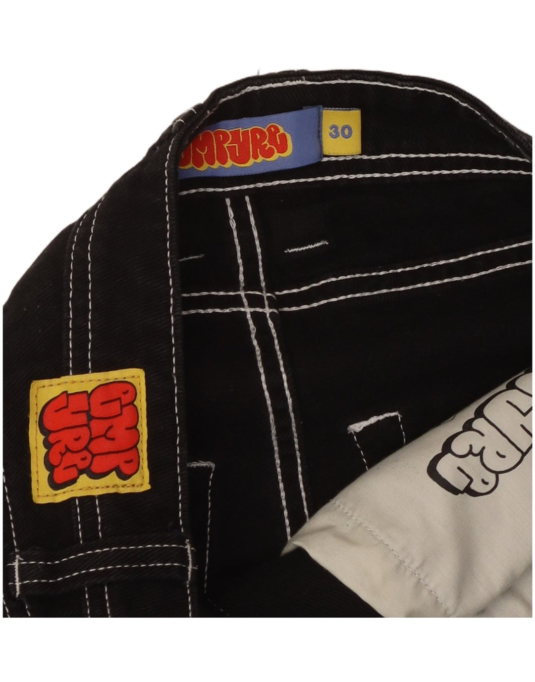 Blugi conici pentru bărbați VINTAGE L30 L28 bumbac negru